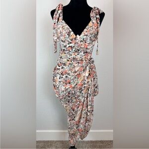 Pretty Little Thing Floral Sleeveless Dress with Tie Straps